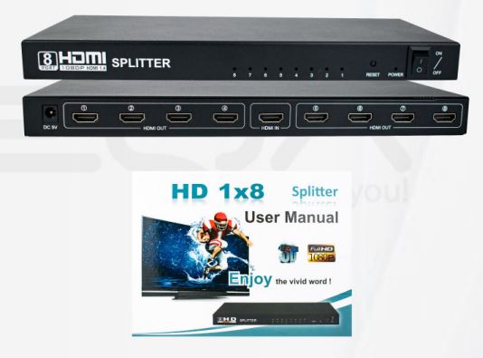 TE Splitter Hdmi 1080p 1x8